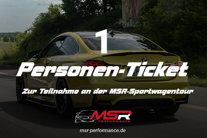 1-Personen-Ticket MSR Sportwagentour 2024 April - Premium Ticket