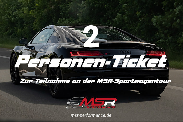 2-Personen-Ticket  MSR Sportwagentour 2024 April - Premium Ticket